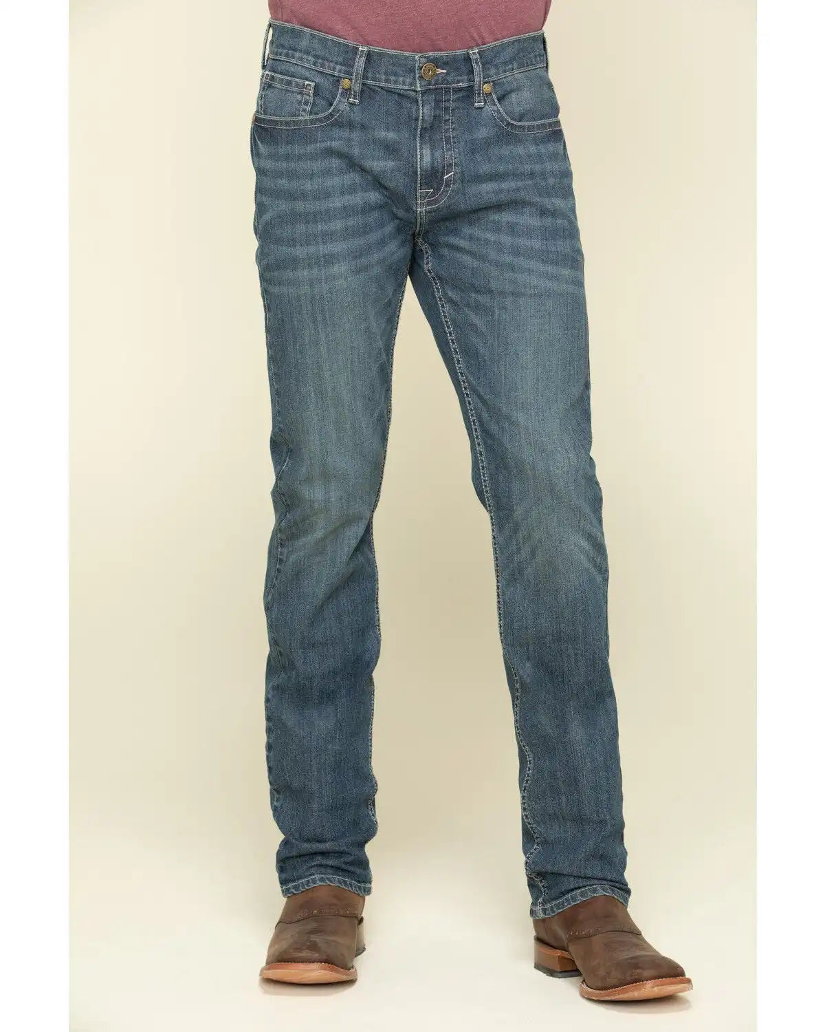 Cody James Men's Stone Cold Wash Jackson Slim Straight Stretch Denim Jeans