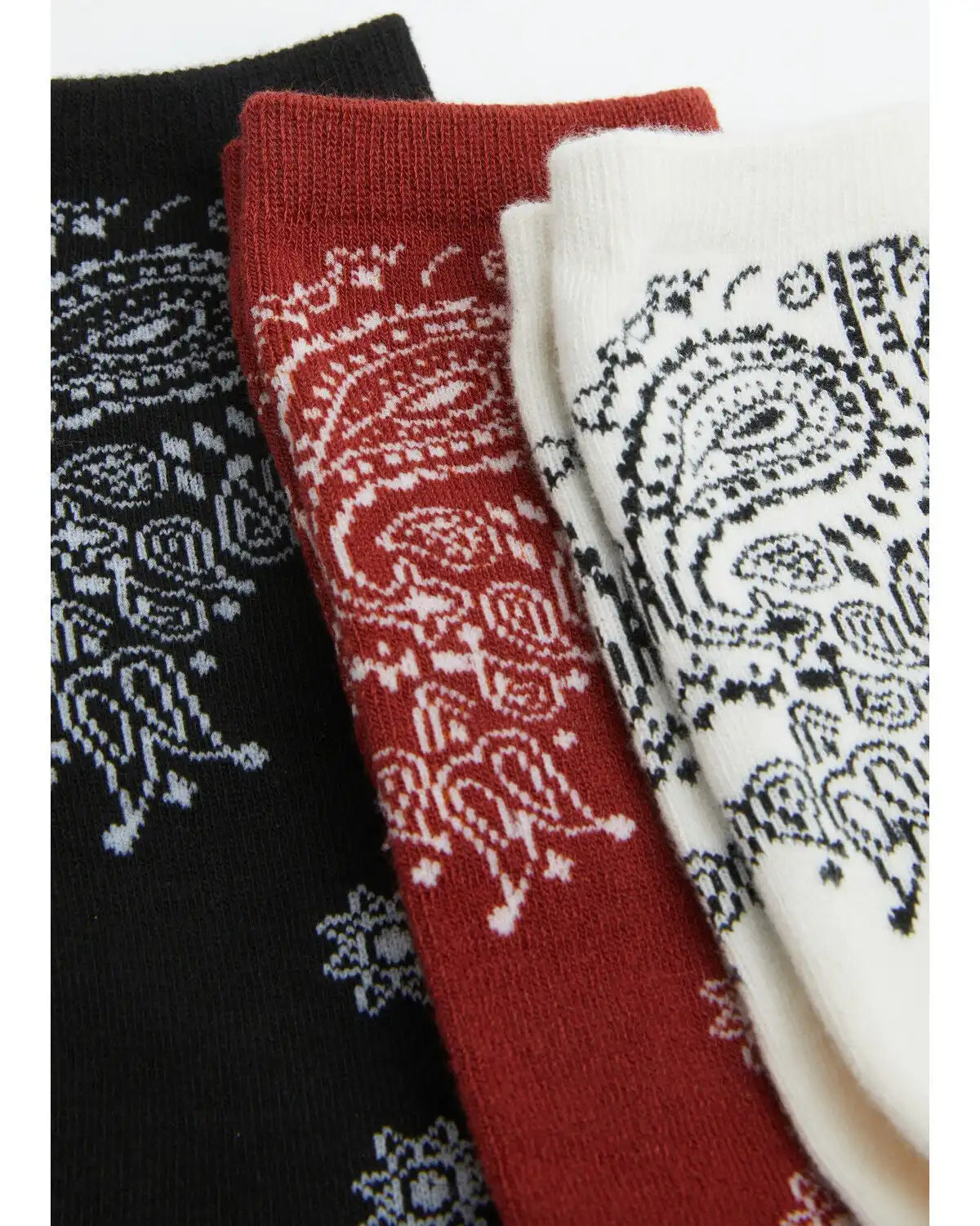 Boot Barn Women's Honor Bandana Print Crew Socks - 3 Pack