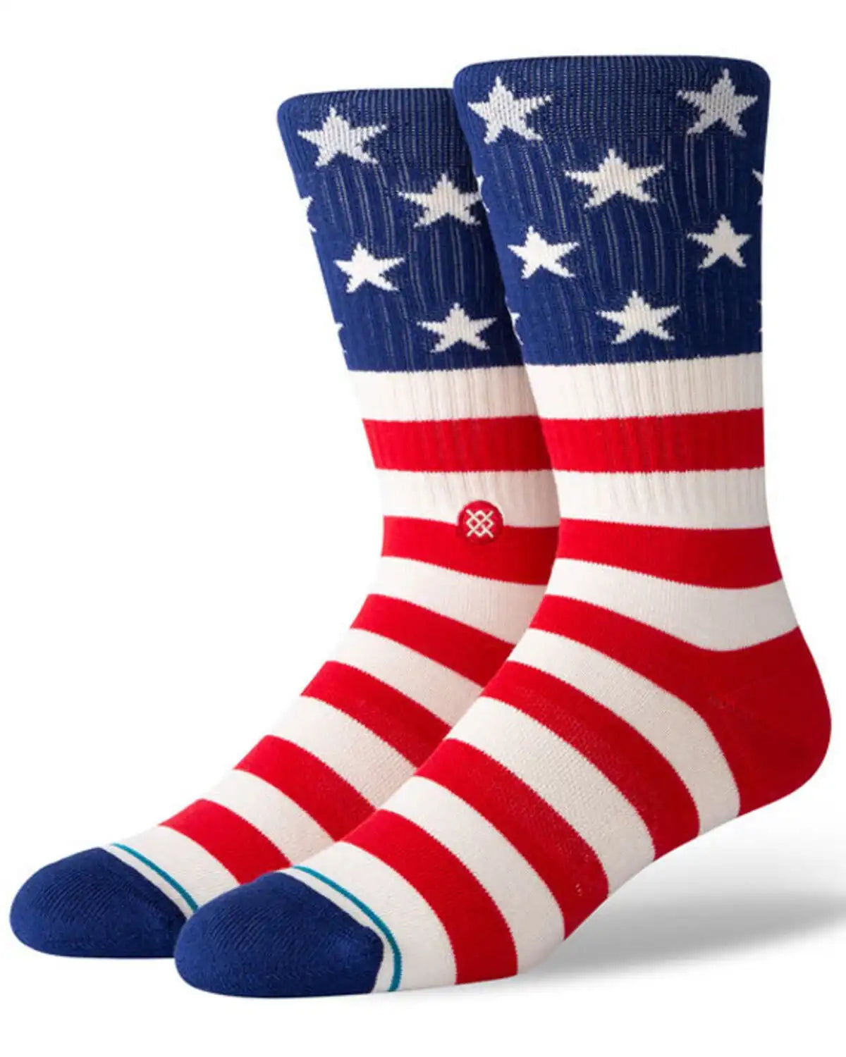Stance Men's The Fourth Stars & Stripes American Old Glory Crew Socks
