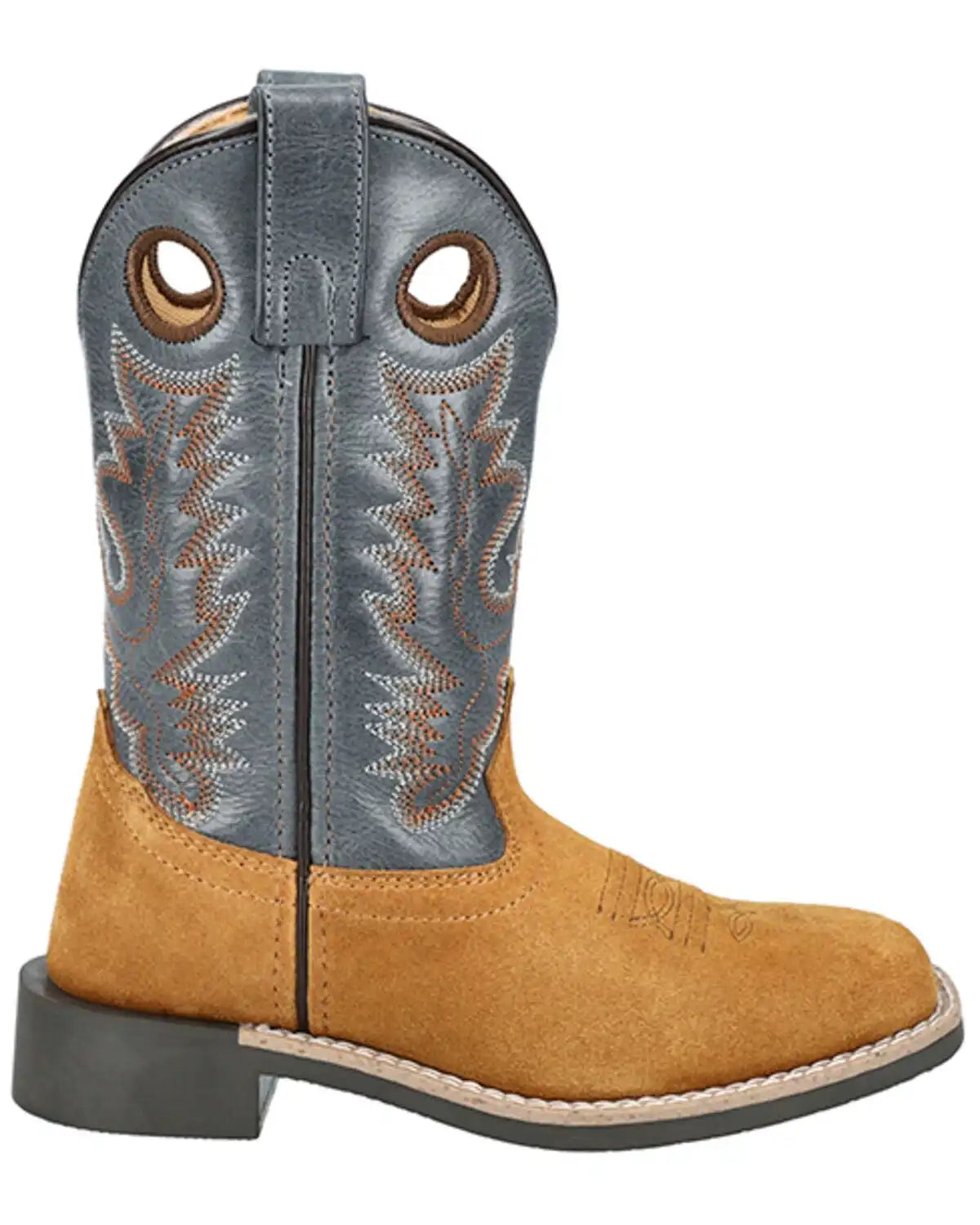 Smoky Mountain Boys' Tex Western Boots - Broad Square Toe