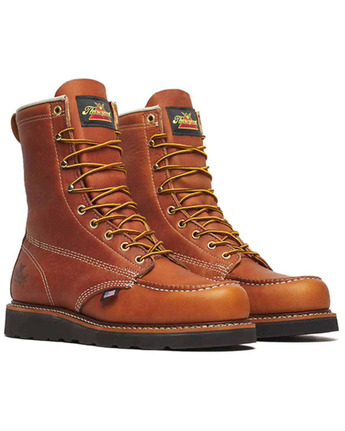 Thorogood Men's 8" American Heritage MAXWear Moc Wedge Work Boots - Soft Toe