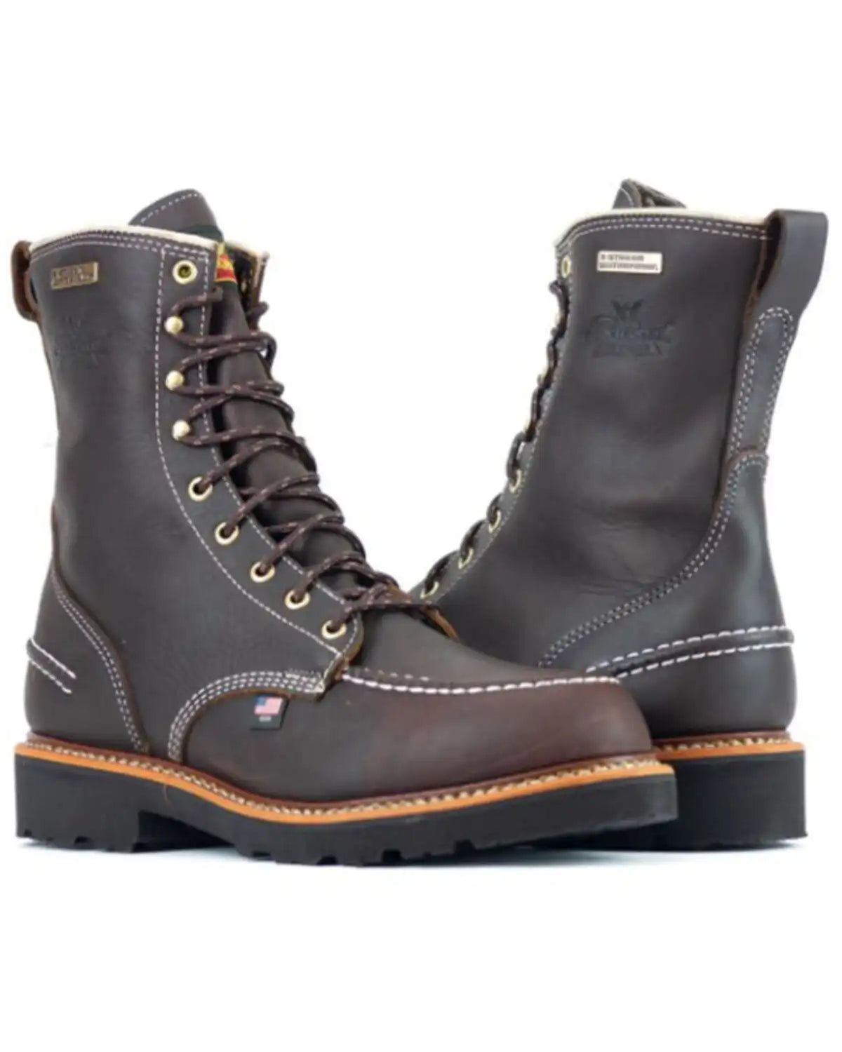 Thorogood Men's 8" 1957 Series Flyway Waterproof Briar Pitstop Moc Work Boots - Soft Toe