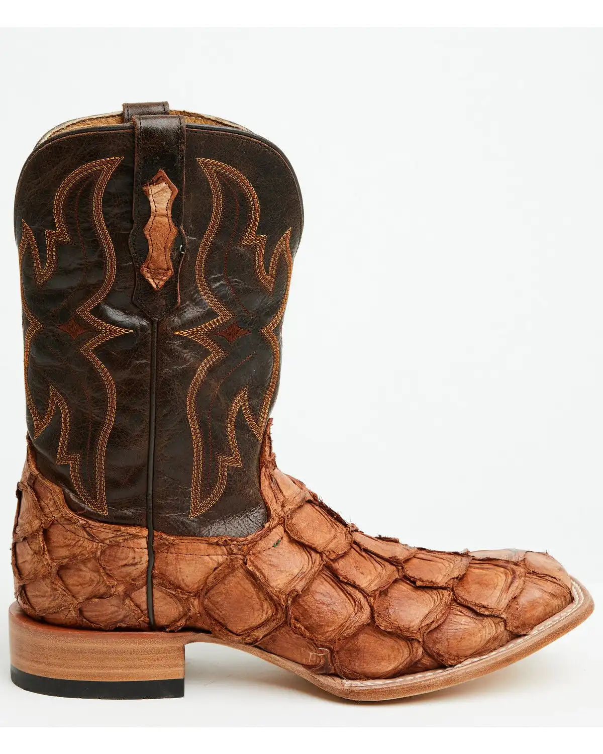 Cody James Men's Exotic Pirarucu Western Boots - Broad Square Toe
