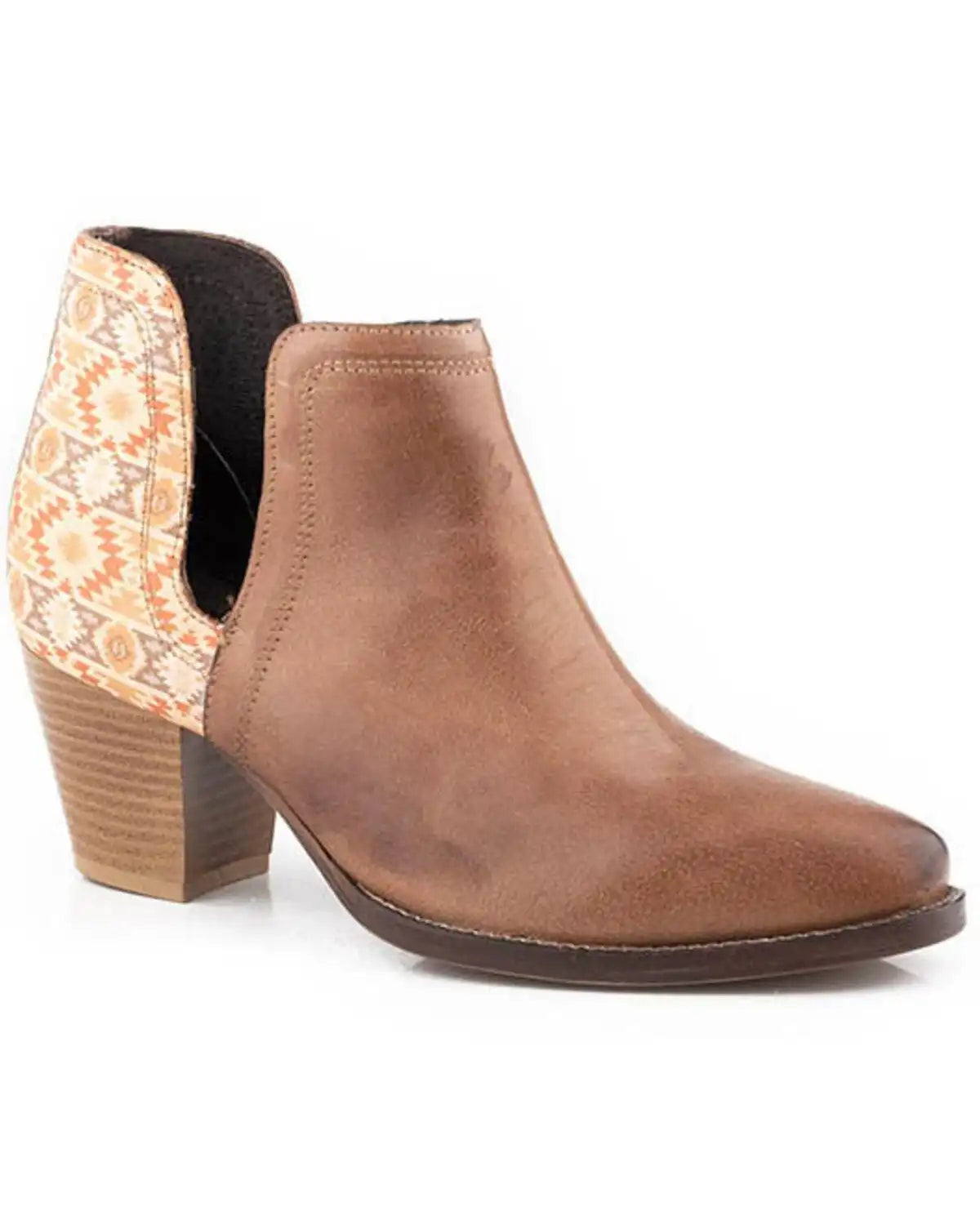 Roper Women's Rowdy Southwestern Booties - Round Toe