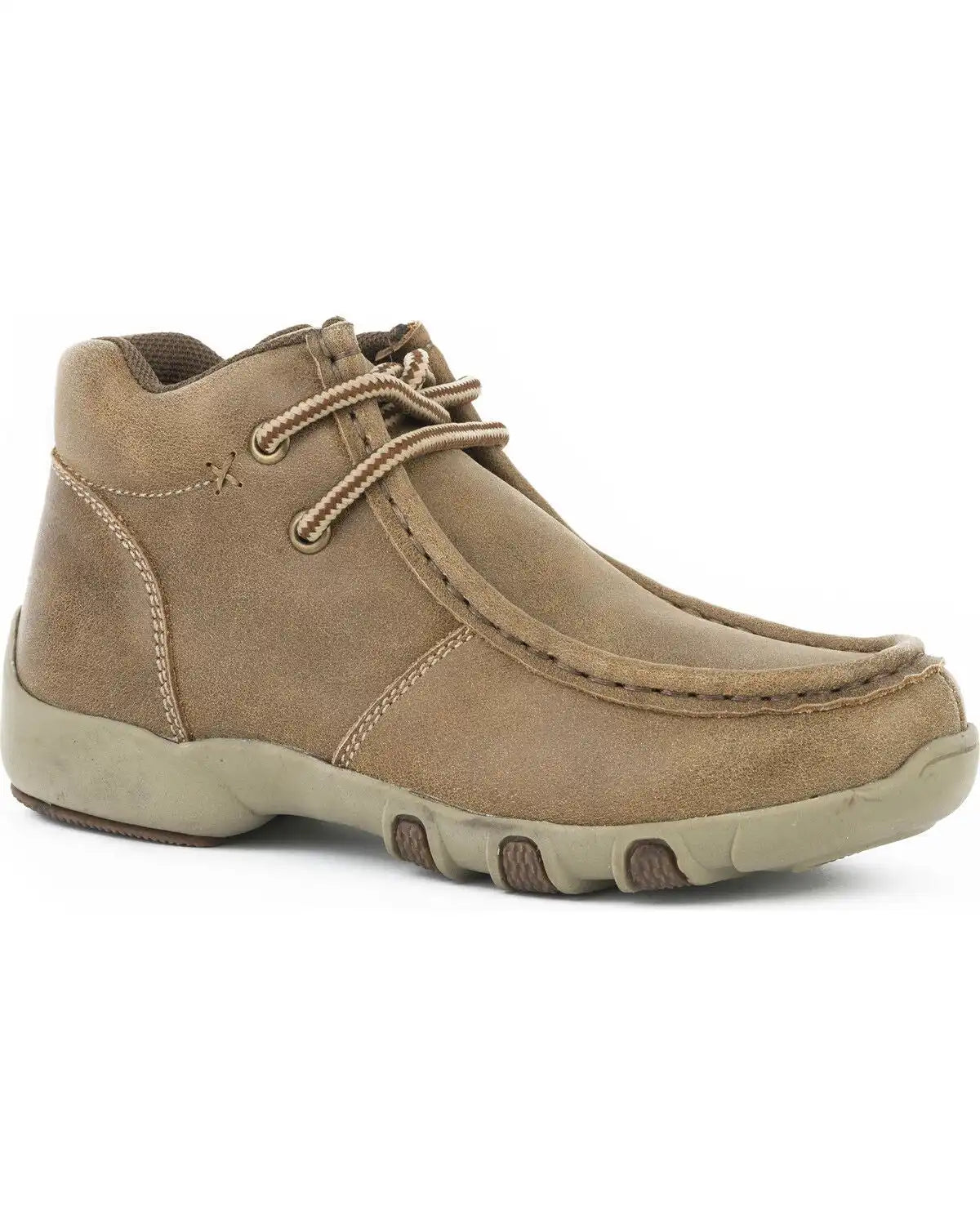 Roper Boys' Vintage Leather Chukka Driving Mocs - Moc Toe