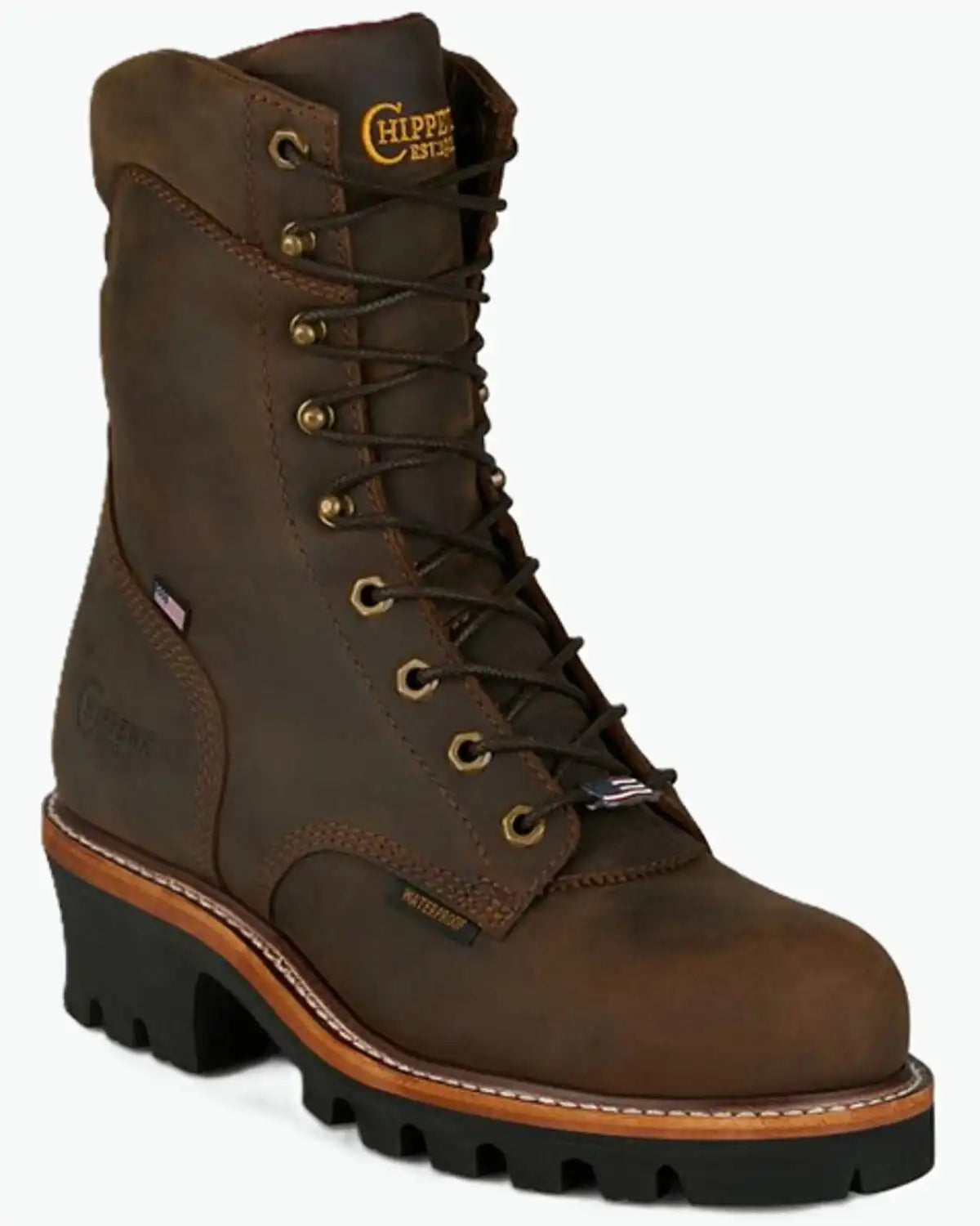Chippewa Men's Super Logger 9" Waterproof Work Boots - Steel Toe