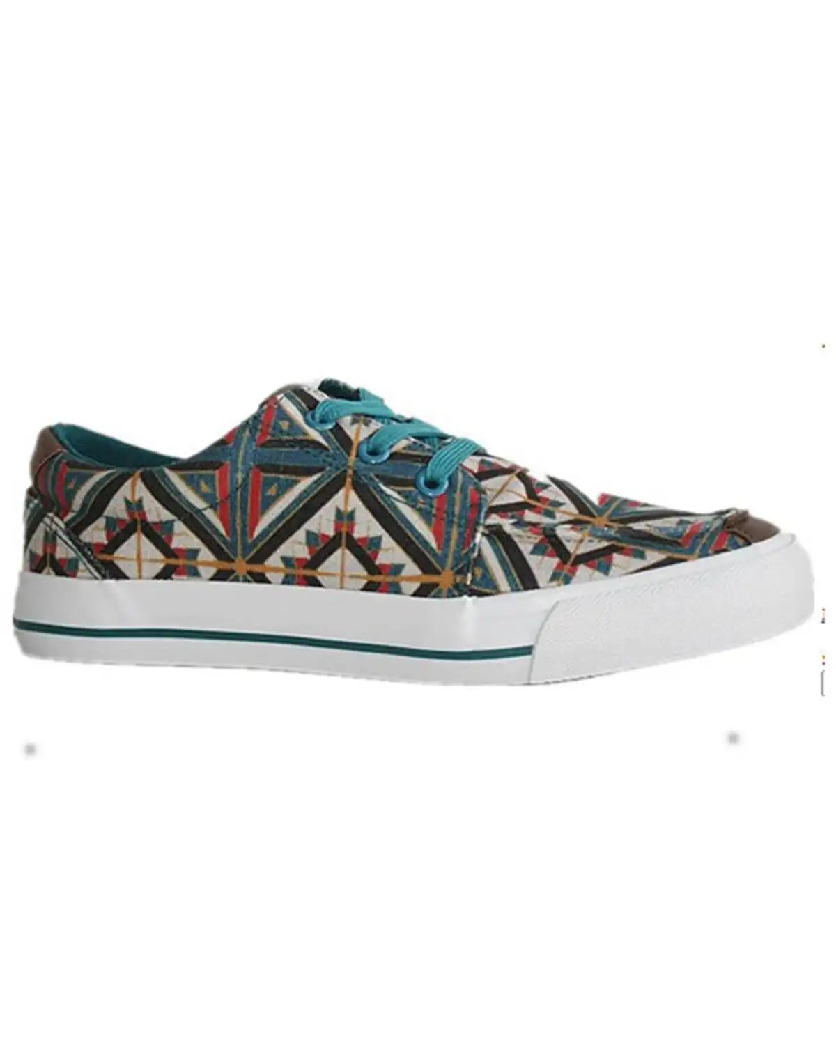 Roper Women's Angel Fire Southwestern Print Lace-Up Casual Shoes
