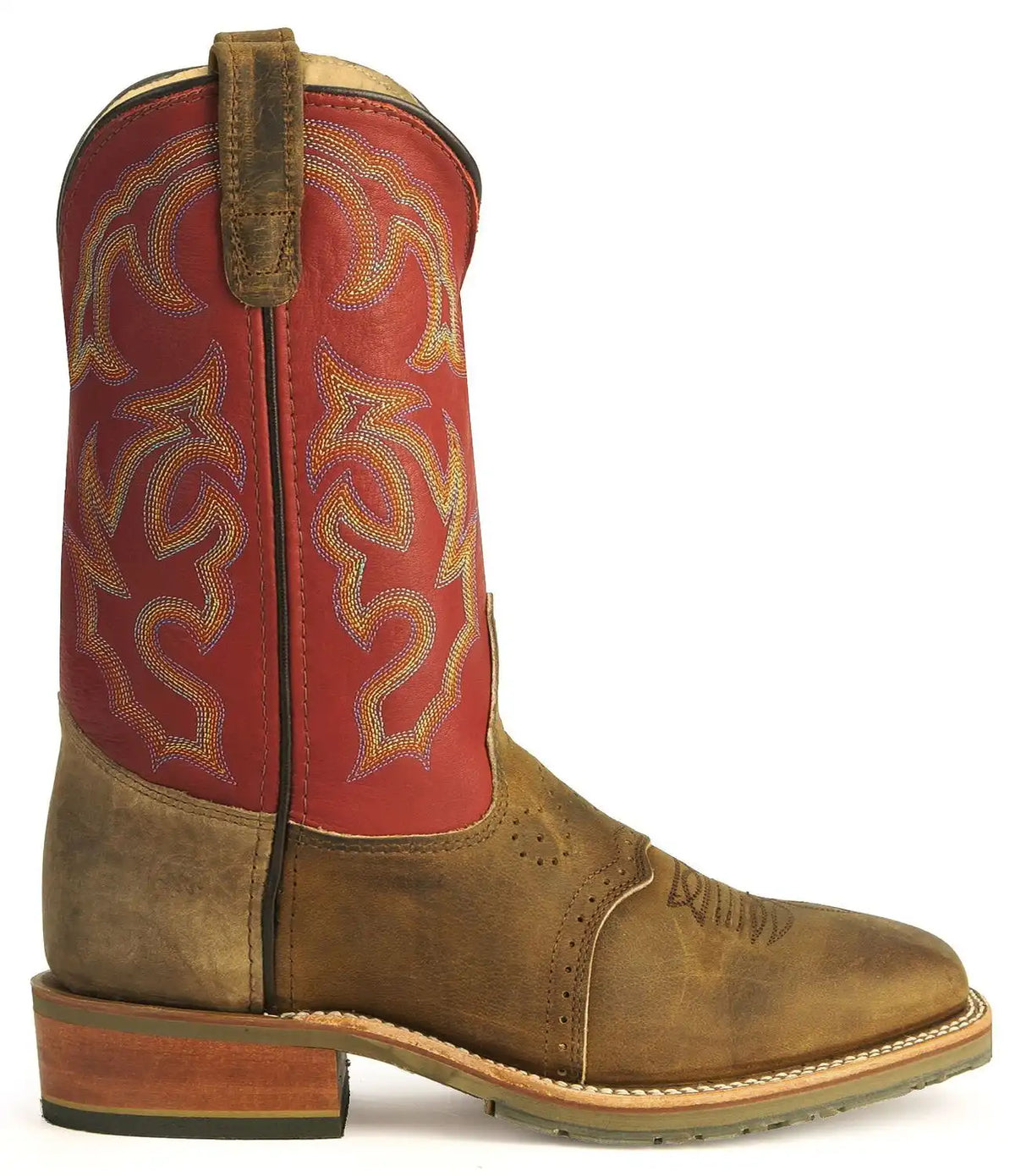 Double H Men's ICE Saddle Vamp Work Roper Boots - Square Toe
