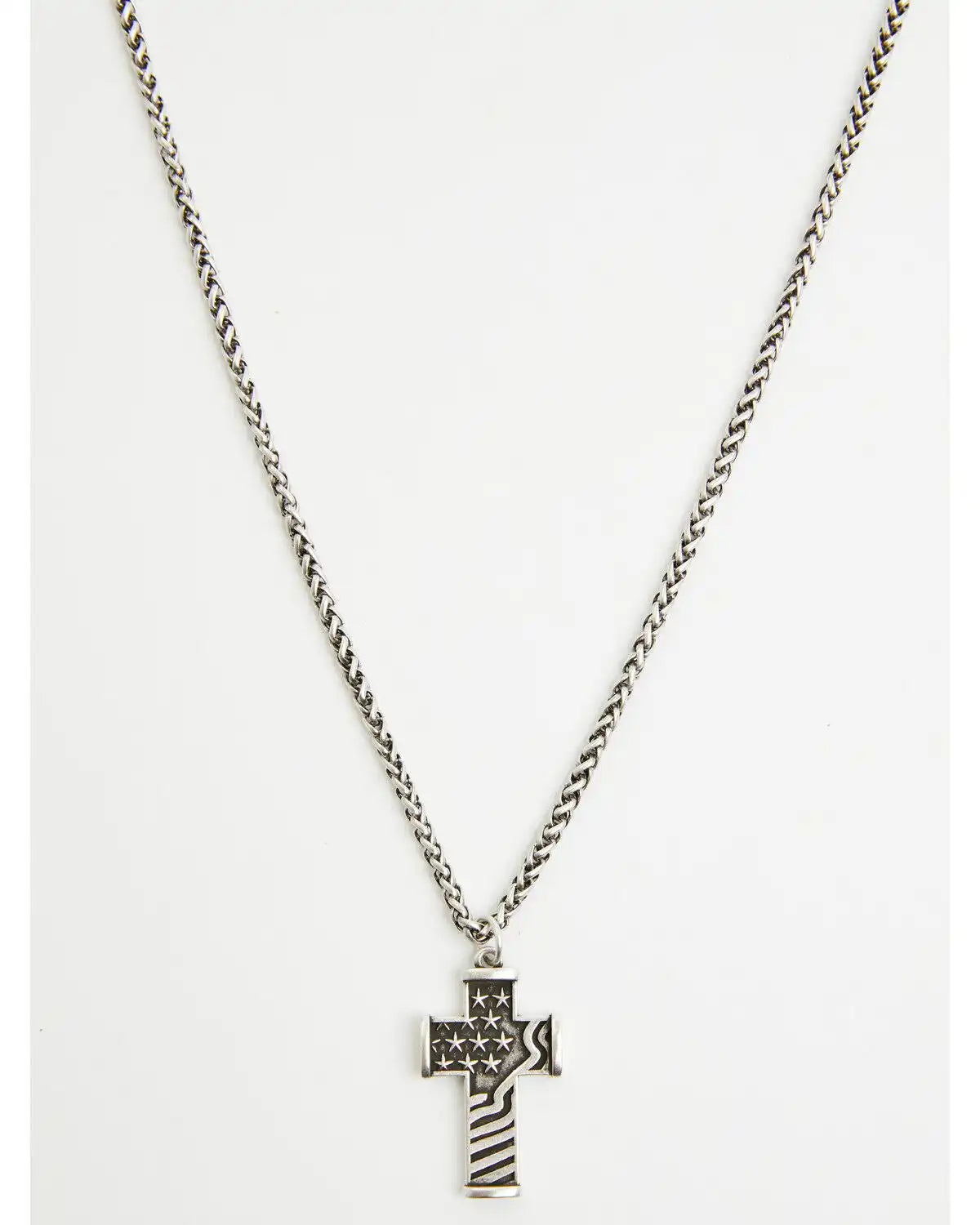 Cody James Men's Flag Cross Necklace