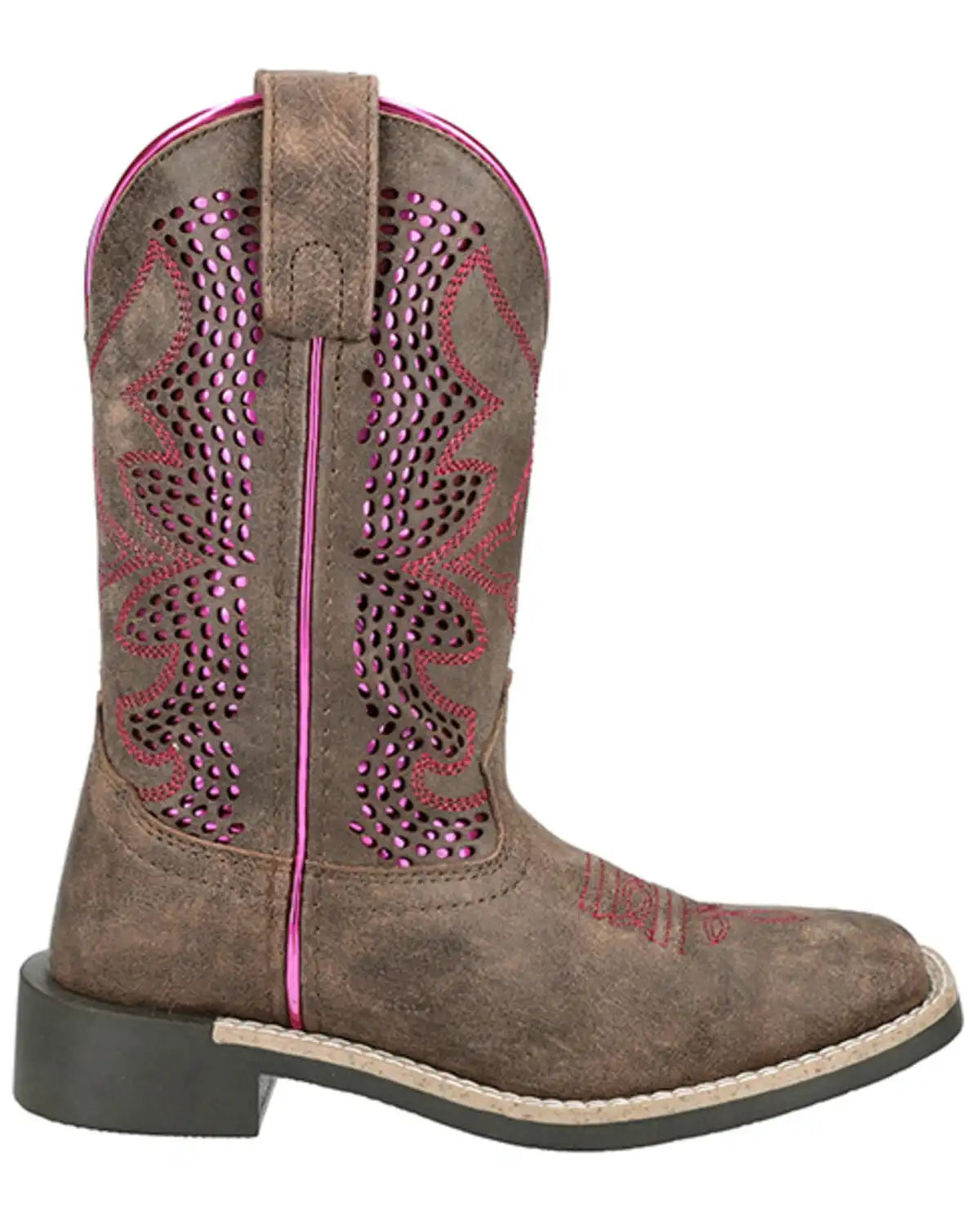 Smoky Mountain Girls' Willow Western Boots - Broad Square Toe