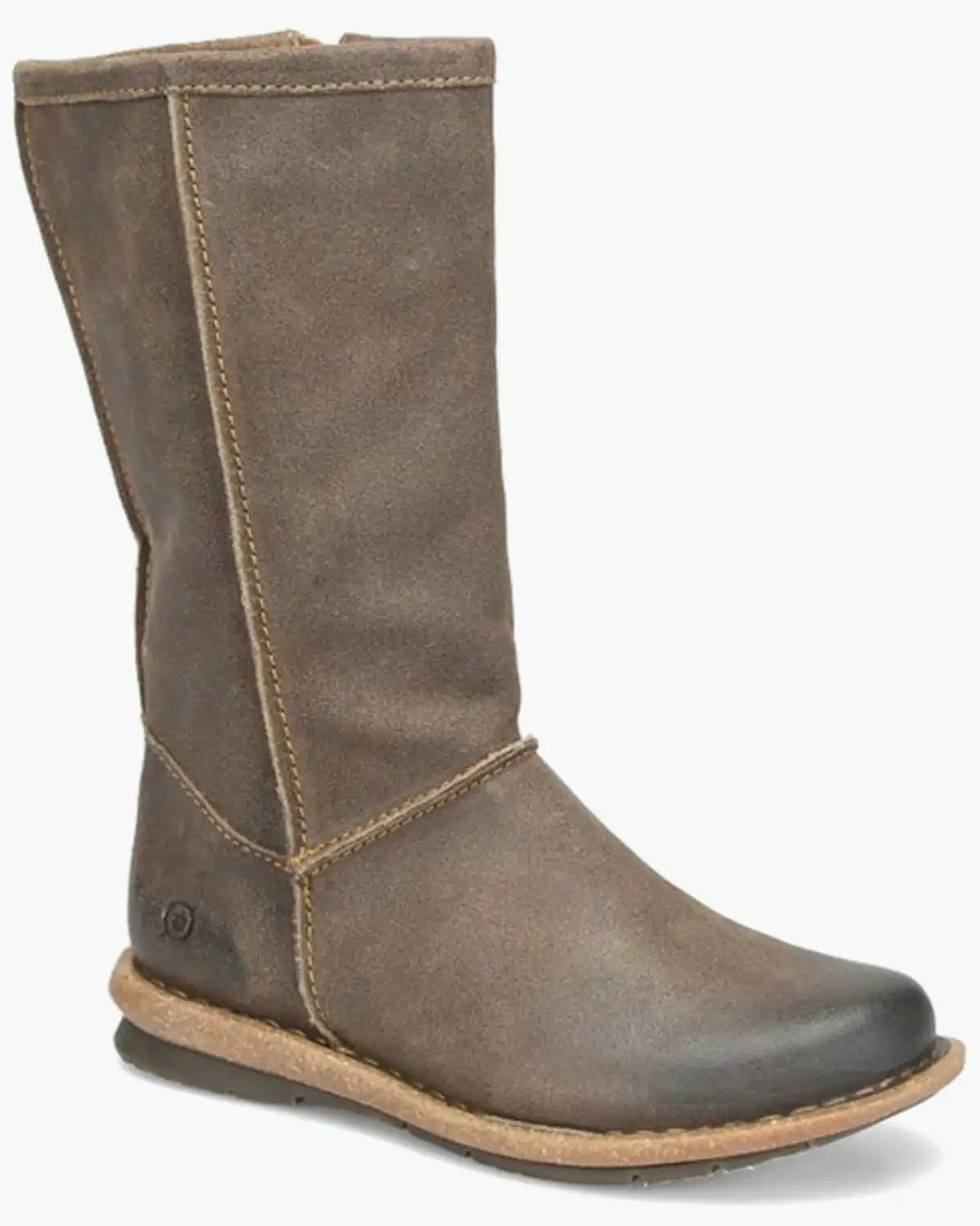 Born Women's Salee Mid Calf Suede Boots - Round Toe
