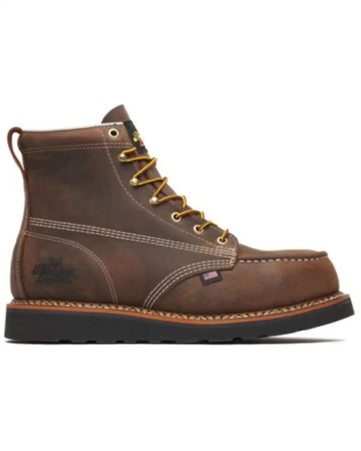 Thorogood Men's 6" American Heritage Wedge Moc Work Boots - Steel Toe
