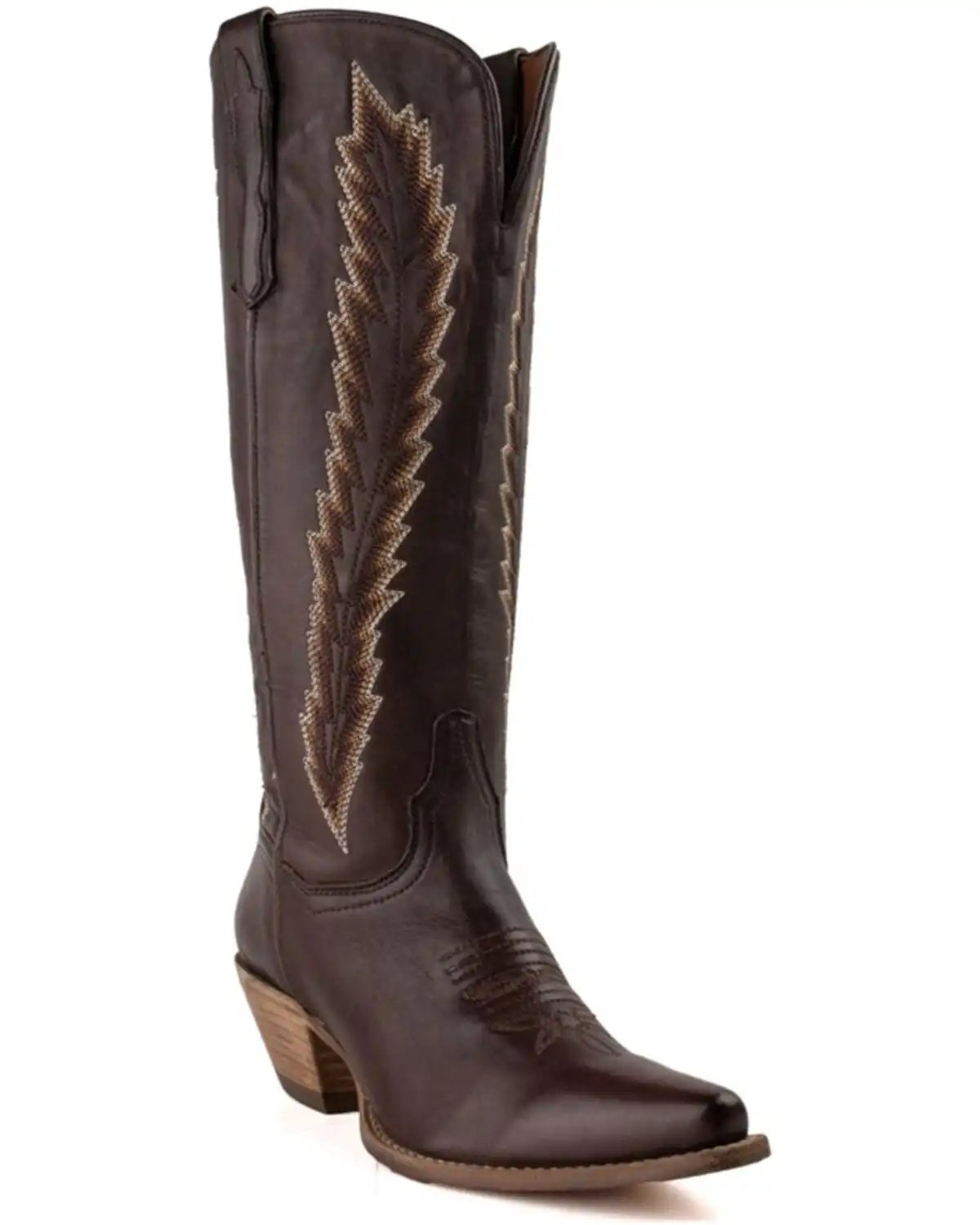 Dan Post Women's Mahan Feather Embroidery Western Boots - Snip Toe