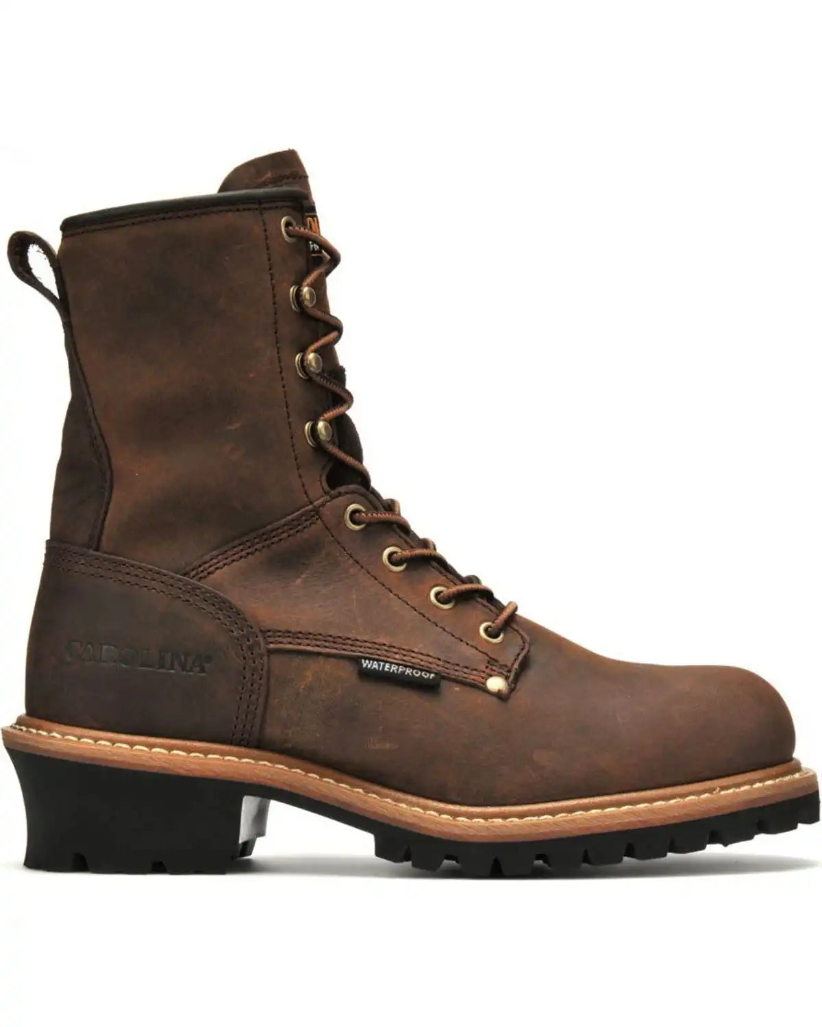 Carolina Men's 8" Waterproof Logger Boots - Soft Toe