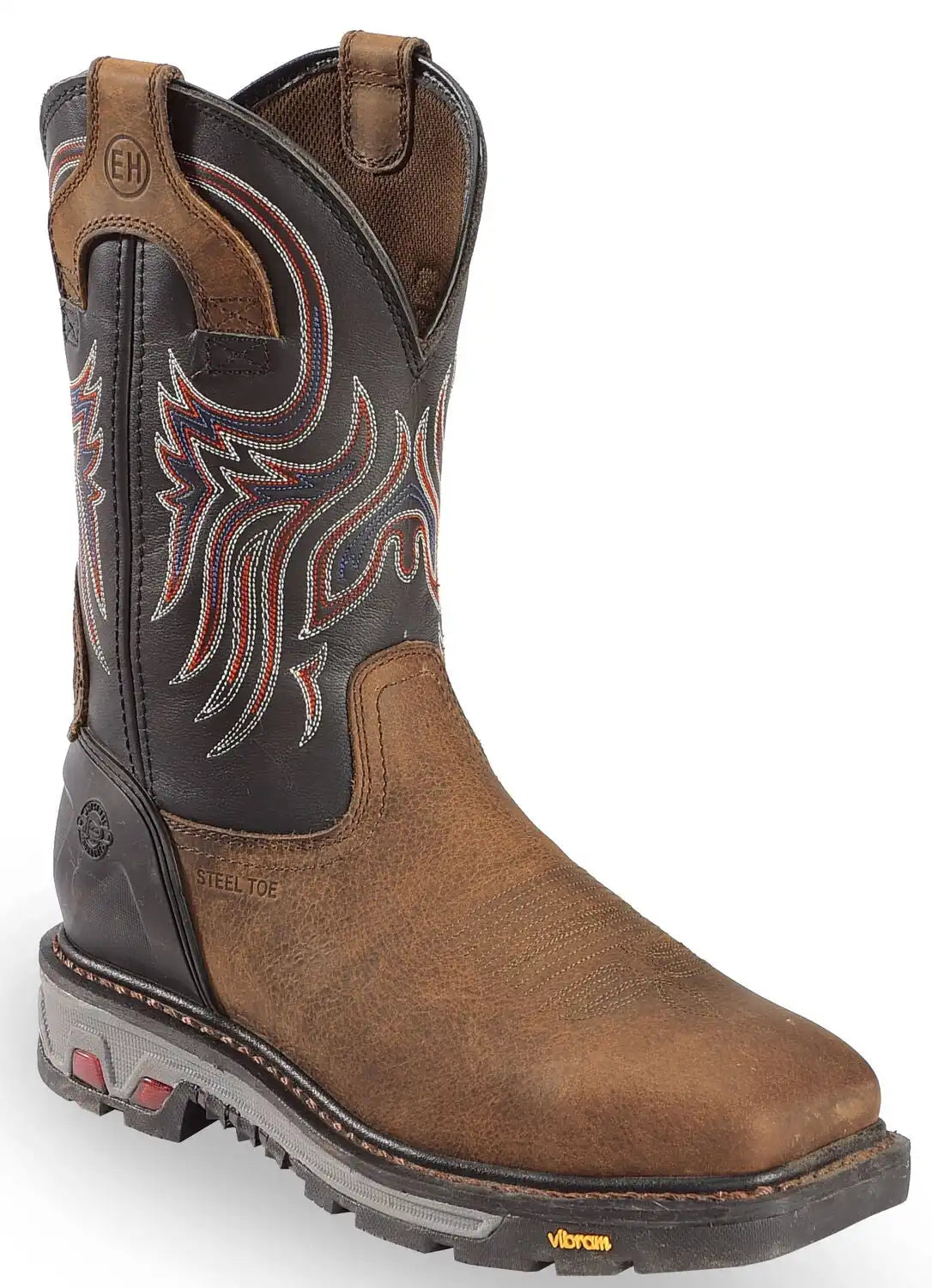 Justin Men's Tanker Western Work Boots - Steel Toe