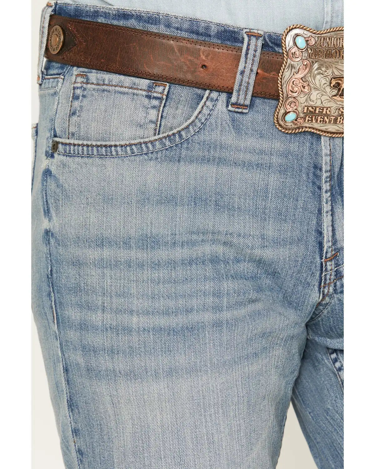 Cody James Men's Bronco Wash Yukon Relaxed Straight Stretch Denim Jeans