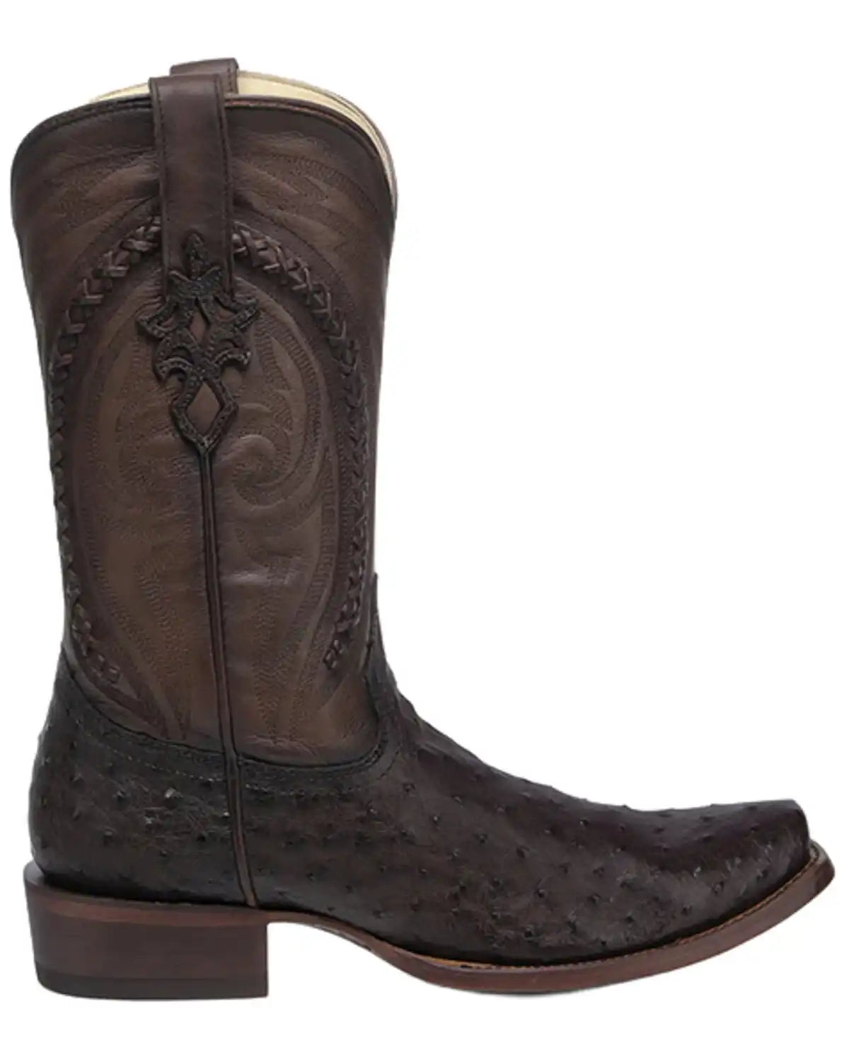 Corral Men's Handwoven Exotic Full-Quill Ostrich Western Boots - Square Toe