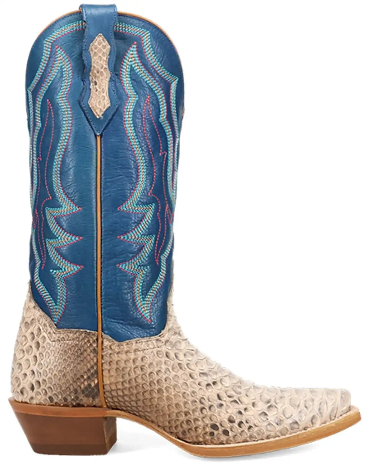 Dan Post Women's Petunia Dream Exotic Python Western Boots - Round Toe