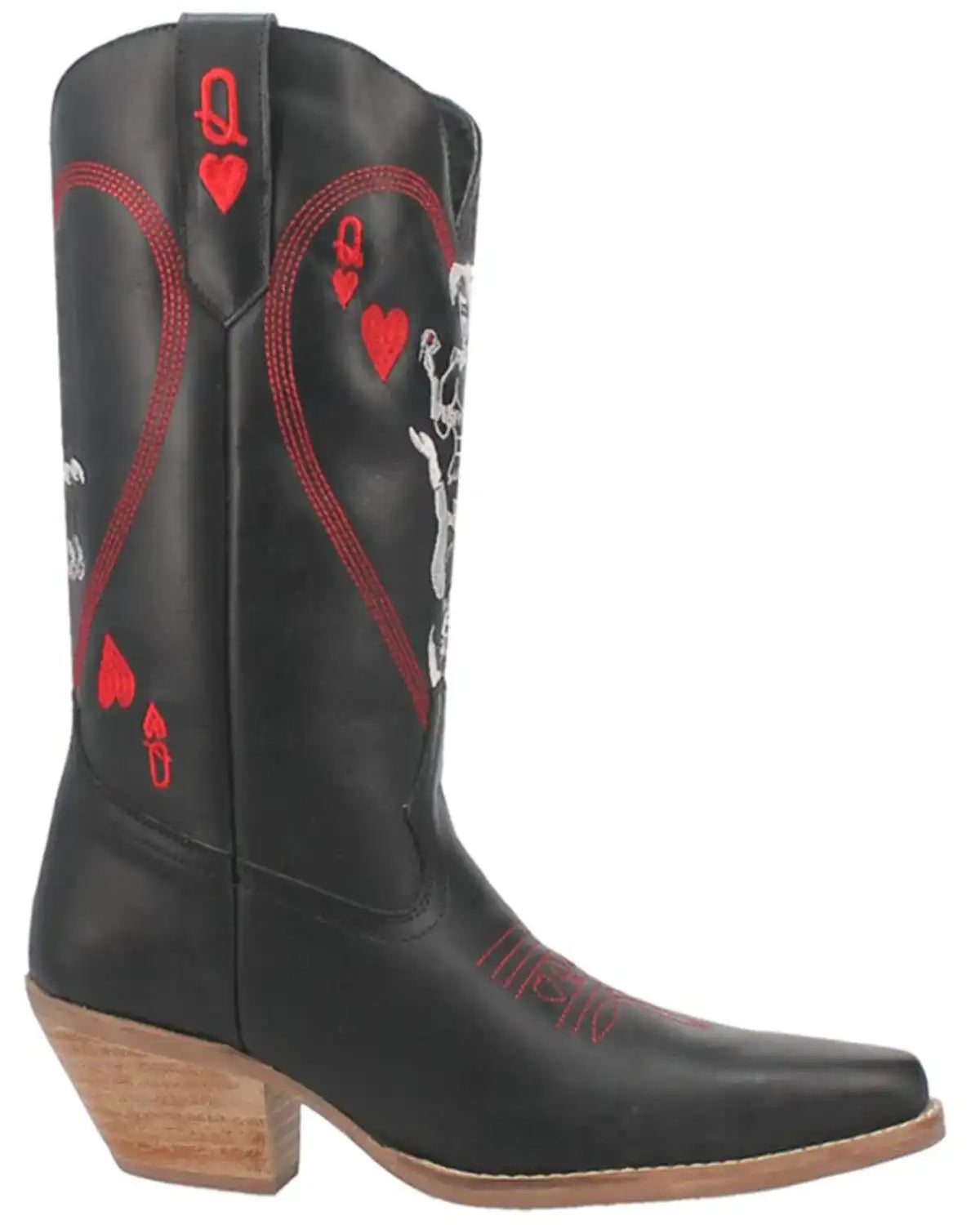 Dingo Women's Queen A Hearts Western Boots - Snip Toe