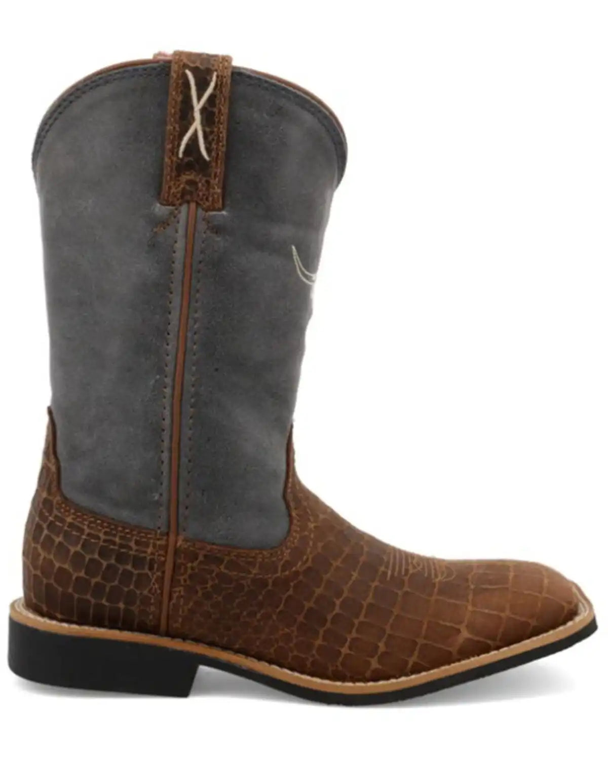 Twisted X Kid's Top Hand Western Boots - Broad Square Toe