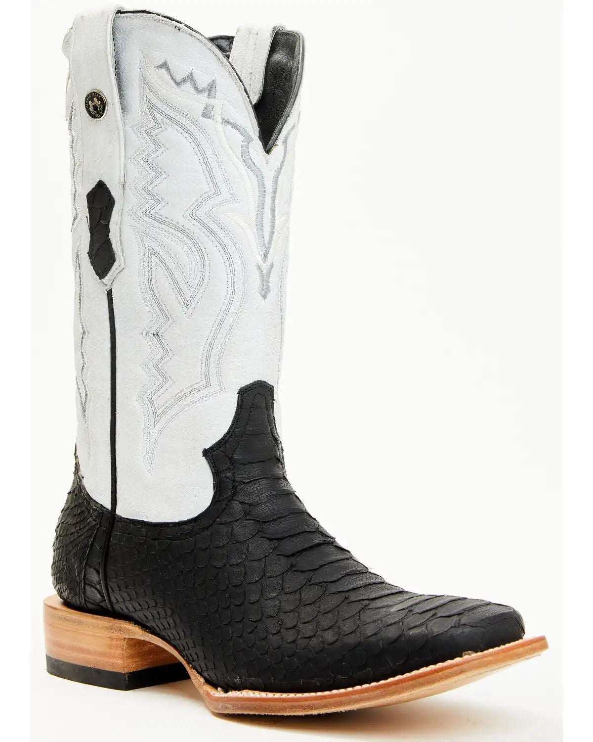 Tanner Mark Men's Jumbo Python Exotic Western Boots - Broad Square Toe