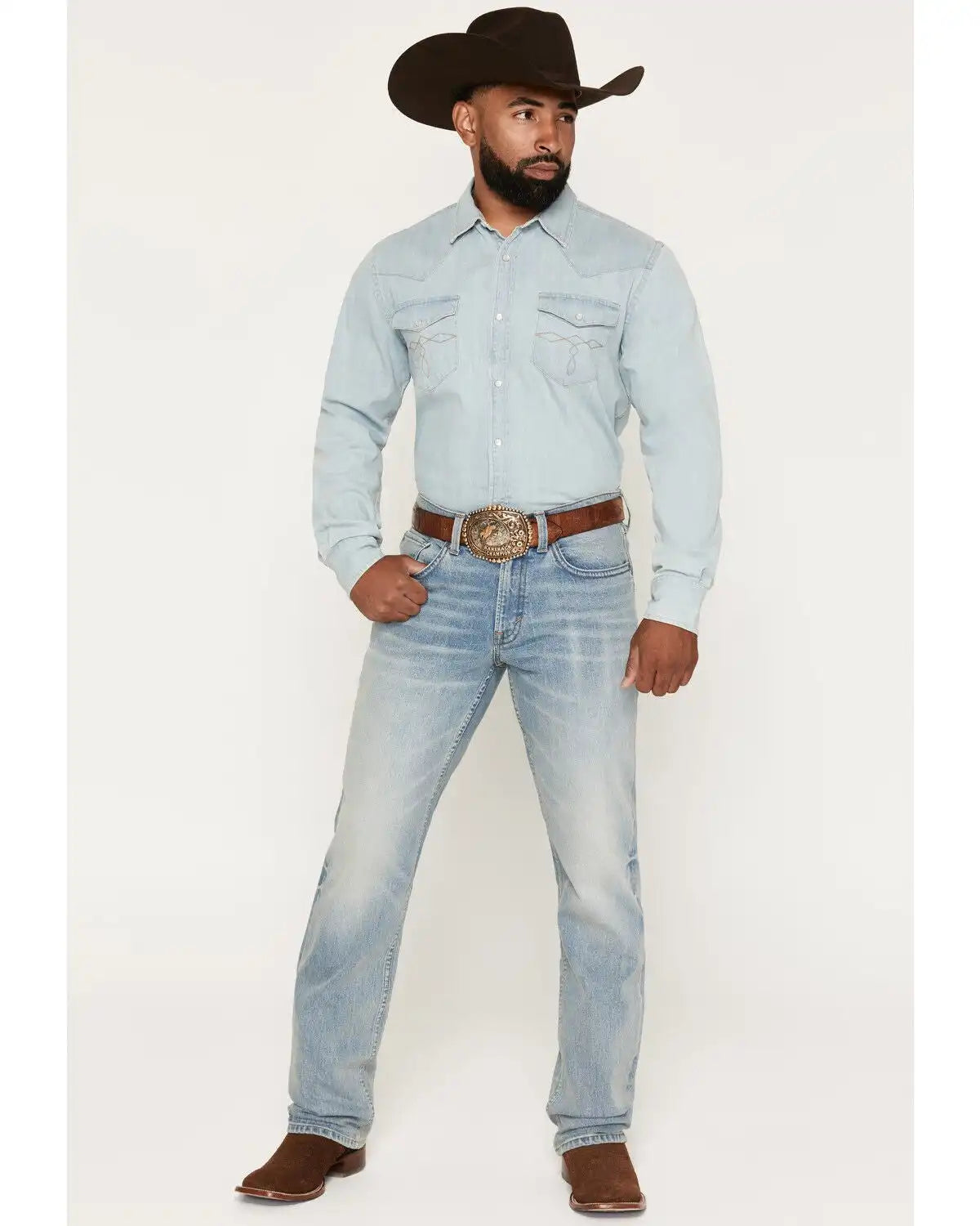 Cody James Men's Bunker Wash Jackson Slim Straight Stretch Denim Jeans
